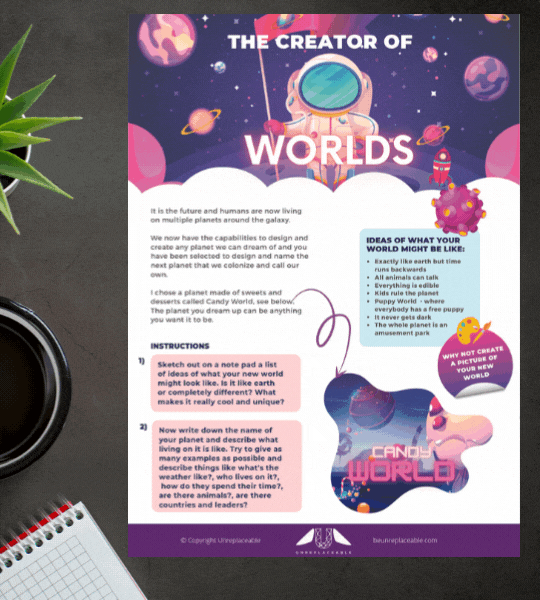 Original and Creative Thinker activities